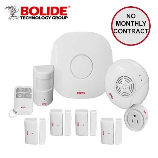 Bolide BTG 9x Piece Wireless Alarm Kit Includes4 contact sensors ideal for doors or windows, 1x P.I.R. sens BOL-BTG-AK - main